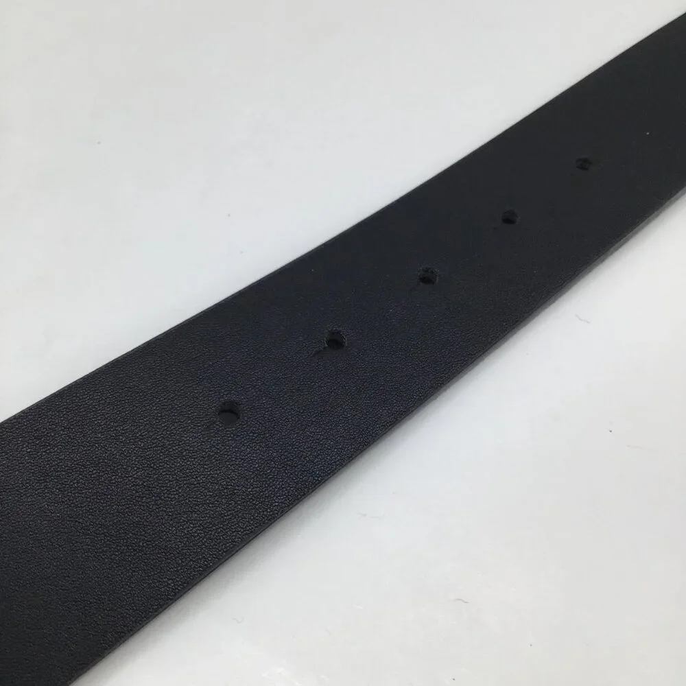 NWT True Religion Horseshoe Belt Mens 38 Black Leather Streetwear Urban